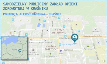 PORADNIA ALERGOLOGICZNA - SAMODZIELNY PUBLICZNY ZAKŁAD OPIEKI ZDROWOTNEJ W KRAŚNIKU - ALEJA NIEPODLEGŁOŚCI 25,  KRAŚNIK