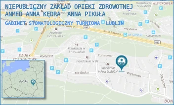 GABINET STOMATOLOGICZNY TURNIOWA - NIEPUBLICZNY ZAKŁAD OPIEKI ZDROWOTNEJ ANMED ANNA KĘDRA  ANNA PIKUŁA - TURNIOWA 7,  LUBLIN