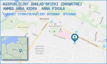 GABINET STOMATOLOGICZNY BYCHAWA - NIEPUBLICZNY ZAKŁAD OPIEKI ZDROWOTNEJ ANMED ANNA KĘDRA  ANNA PIKUŁA - PIŁSUDSKIEGO 36E,  BYCHAWA