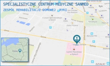 ZESPÓŁ REHABILITACJI DOMOWEJ - SPECJALISTYCZNE CENTRUM MEDYCZNE SANMED - ŻYTNIA 16,  RYKI