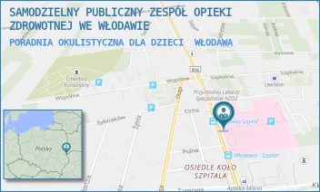 PORADNIA OKULISTYCZNA DLA DZIECI - SAMODZIELNY PUBLICZNY ZESPÓŁ OPIEKI ZDROWOTNEJ WE WŁODAWIE - AL. JÓZEFA PIŁSUDSKIEGO 66,  WŁODAWA