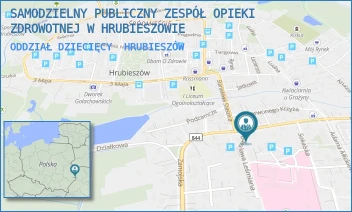 ODDZIAŁ DZIECIĘCY - SAMODZIELNY PUBLICZNY ZESPÓŁ OPIEKI ZDROWOTNEJ W HRUBIESZOWIE - JÓZEFA PIŁSUDSKIEGO 11,  HRUBIESZÓW