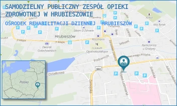 OŚRODEK REHABILITACJI DZIENNEJ - SAMODZIELNY PUBLICZNY ZESPÓŁ OPIEKI ZDROWOTNEJ W HRUBIESZOWIE - JÓZEFA PIŁSUDSKIEGO 11,  HRUBIESZÓW