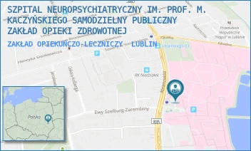 ZAKŁAD OPIEKUŃCZO-LECZNICZY - SZPITAL NEUROPSYCHIATRYCZNY IM. PROF. M. KACZYŃSKIEGO SAMODZIELNY PUBLICZNY ZAKŁAD OPIEKI ZDROWOTNEJ - ABRAMOWICKA 2,  LUBLIN