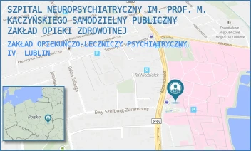 ZAKŁAD OPIEKUŃCZO-LECZNICZY PSYCHIATRYCZNY IV - SZPITAL NEUROPSYCHIATRYCZNY IM. PROF. M. KACZYŃSKIEGO SAMODZIELNY PUBLICZNY ZAKŁAD OPIEKI ZDROWOTNEJ - ABRAMOWICKA 2/5,  LUBLIN