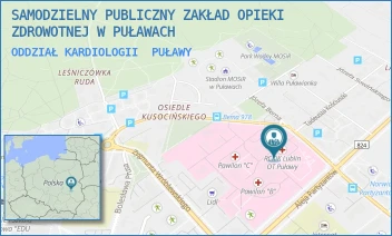 ODDZIAŁ KARDIOLOGII - SAMODZIELNY PUBLICZNY ZAKŁAD OPIEKI ZDROWOTNEJ W PUŁAWACH - BEMA 1,  PUŁAWY