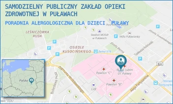 PORADNIA ALERGOLOGICZNA DLA DZIECI - SAMODZIELNY PUBLICZNY ZAKŁAD OPIEKI ZDROWOTNEJ W PUŁAWACH - BEMA 1,  PUŁAWY