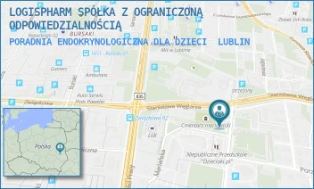 PORADNIA ENDOKRYNOLOGICZNA DLA DZIECI - LOGISPHARM SPÓŁKA Z OGRANICZONĄ ODPOWIEDZIALNOŚCIĄ - BAZYLIANÓWKA 58,  LUBLIN