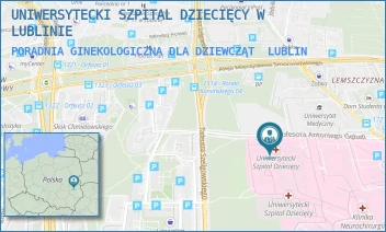 PORADNIA GINEKOLOGICZNA DLA DZIEWCZĄT - UNIWERSYTECKI SZPITAL DZIECIĘCY W LUBLINIE - PROF. ANTONIEGO GĘBALI 6,  LUBLIN