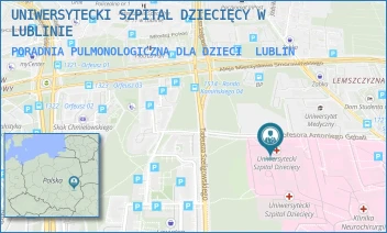 PORADNIA PULMONOLOGICZNA DLA DZIECI - UNIWERSYTECKI SZPITAL DZIECIĘCY W LUBLINIE - PROF. ANTONIEGO GĘBALI 6,  LUBLIN