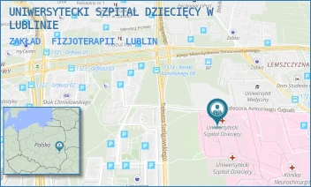ZAKŁAD  FIZJOTERAPII - UNIWERSYTECKI SZPITAL DZIECIĘCY W LUBLINIE - PROF. ANTONIEGO GĘBALI 6,  LUBLIN