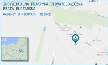 GABINET W NIEMCACH - INDYWIDUALNA PRAKTYKA STOMATOLOGICZNA BEATA BUCZARSKA - RÓŻANA 33,  NIEMCE