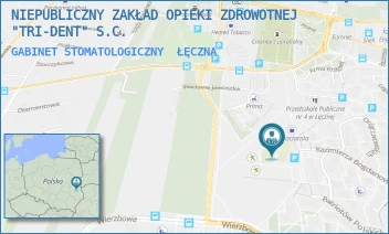 GABINET STOMATOLOGICZNY - NIEPUBLICZNY ZAKŁAD OPIEKI ZDROWOTNEJ "TRI-DENT" S.C. - BOGDANOWICZA 9,  ŁĘCZNA