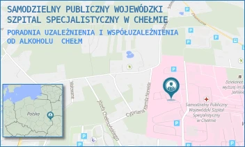 PORADNIA UZALEŻNIENIA I WSPÓŁUZALEŻNIENIA OD ALKOHOLU - SAMODZIELNY PUBLICZNY WOJEWÓDZKI SZPITAL SPECJALISTYCZNY W CHEŁMIE - SZPITALNA 53B/PAW. C,  CHEŁM