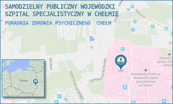 PORADNIA ZDROWIA PSYCHICZNEGO - SAMODZIELNY PUBLICZNY WOJEWÓDZKI SZPITAL SPECJALISTYCZNY W CHEŁMIE - SZPITALNA 53B/PAW. C,  CHEŁM