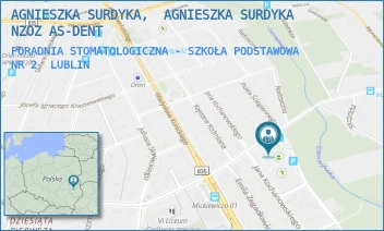 PORADNIA STOMATOLOGICZNA - SZKOŁA PODSTAWOWA NR 2 - AGNIESZKA SURDYKA,  AGNIESZKA SURDYKA NZOZ AS-DENT - MICKIEWICZA 24,  LUBLIN