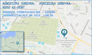 PORADNIA STOMATOLOGICZNA - LICEUM OGÓLNOKSZTAŁCĄCE NR XXIX - AGNIESZKA SURDYKA,  AGNIESZKA SURDYKA NZOZ AS-DENT - LIPOWA 25,  LUBLIN