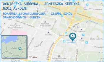 PORADNIA STOMATOLOGICZNA - ZESPÓŁ SZKÓŁ SAMOCHODOWYCH - AGNIESZKA SURDYKA,  AGNIESZKA SURDYKA NZOZ AS-DENT - DŁUGOSZA 10A,  LUBLIN