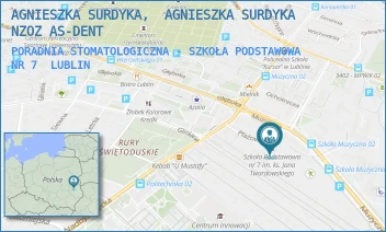 PORADNIA STOMATOLOGICZNA - SZKOŁA PODSTAWOWA NR 7 - AGNIESZKA SURDYKA,  AGNIESZKA SURDYKA NZOZ AS-DENT - PLAŻOWA 9,  LUBLIN