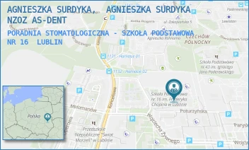 PORADNIA STOMATOLOGICZNA - SZKOŁA PODSTAWOWA NR 16 - AGNIESZKA SURDYKA,  AGNIESZKA SURDYKA NZOZ AS-DENT - POTURZYŃSKA 2,  LUBLIN