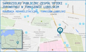 PORADNIA REHABILITACYJNA - SAMODZIELNY PUBLICZNY ZESPÓŁ OPIEKI ZDROWOTNEJ W TOMASZOWIE LUBELSKIM - LWOWSKA 77,  TOMASZÓW LUBELSKI