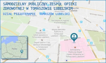 DZIAŁ FIZJOTERAPII - SAMODZIELNY PUBLICZNY ZESPÓŁ OPIEKI ZDROWOTNEJ W TOMASZOWIE LUBELSKIM - ALEJE GRUNWALDZKIE 1,  TOMASZÓW LUBELSKI