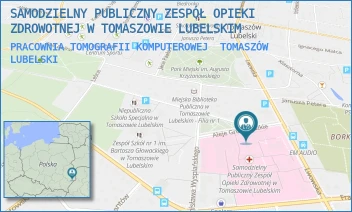 PRACOWNIA TOMOGRAFII KOMPUTEROWEJ - SAMODZIELNY PUBLICZNY ZESPÓŁ OPIEKI ZDROWOTNEJ W TOMASZOWIE LUBELSKIM - ALEJE GRUNWALDZKIE 1,  TOMASZÓW LUBELSKI