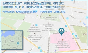 PORADNIA KARDIOLOGICZNA - SAMODZIELNY PUBLICZNY ZESPÓŁ OPIEKI ZDROWOTNEJ W TOMASZOWIE LUBELSKIM - ALEJE GRUNWALDZKIE 1,  TOMASZÓW LUBELSKI