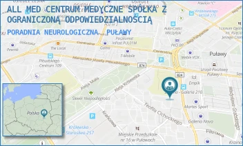 PORADNIA NEUROLOGICZNA - ALL MED CENTRUM MEDYCZNE SPÓŁKA Z OGRANICZONĄ ODPOWIEDZIALNOŚCIĄ - ZIELONA 10A,  PUŁAWY
