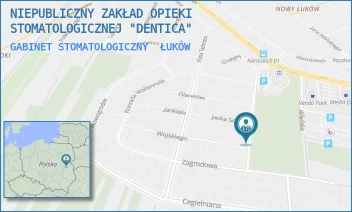 GABINET STOMATOLOGICZNY - NIEPUBLICZNY ZAKŁAD OPIEKI STOMATOLOGICZNEJ "DENTICA" - MARYLI WERESZCZAKÓWNY 72-74,  ŁUKÓW