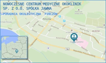 PORADNIA OKULISTYCZNA - NOWOCZESNE CENTRUM MEDYCZNE OKOKLINIK SP. Z O.O. SPÓŁKA JAWNA - ARMII KRAJOWEJ 22,  PIŃCZÓW