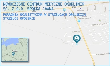 PORADNIA OKULISTYCZNA W STRZELCACH OPOLSKICH - NOWOCZESNE CENTRUM MEDYCZNE OKOKLINIK SP. Z O.O. SPÓŁKA JAWNA - UL. HENRYKA POBOŻNEGO 1,  STRZELCE OPOLSKIE