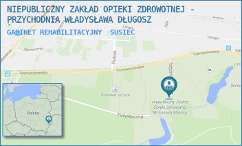 GABINET REHABILITACYJNY - NIEPUBLICZNY ZAKŁAD OPIEKI ZDROWOTNEJ - PRZYCHODNIA WŁADYSŁAWA DŁUGOSZ - PARTYZANTÓW 8,  SUSIEC