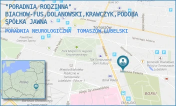 PORADNIA NEUROLOGICZNA - "PORADNIA RODZINNA" BIACHOW-FUS,DOLANOWSKI,KRAWCZYK,PODOBA SPÓŁKA JAWNA - PETERA 3,  TOMASZÓW LUBELSKI