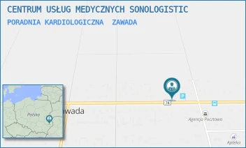PORADNIA KARDIOLOGICZNA - CENTRUM USŁUG MEDYCZNYCH SONOLOGISTIC - 65,  ZAWADA
