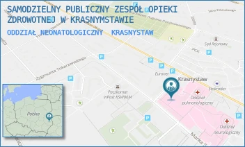 ODDZIAŁ NEONATOLOGICZNY - SAMODZIELNY PUBLICZNY ZESPÓŁ OPIEKI ZDROWOTNEJ W KRASNYMSTAWIE - GŁOWACKIEGO 3,  KRASNYSTAW