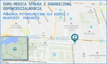 PORADNIA PSYCHOLOGICZNA DLA DZIECI I MŁODZIEŻY - EURO-MEDICA SPÓŁKA Z OGRANICZONĄ ODPOWIEDZIALNOŚCIĄ - UL. ZAMKOWA 36,  PABIANICE
