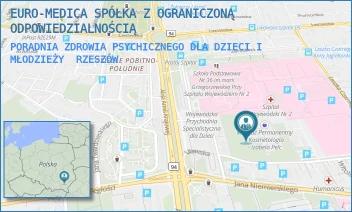 PORADNIA ZDROWIA PSYCHICZNEGO DLA DZIECI I MŁODZIEŻY - EURO-MEDICA SPÓŁKA Z OGRANICZONĄ ODPOWIEDZIALNOŚCIĄ - UL. LITEWSKA 6,  RZESZÓW