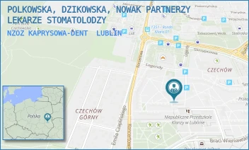 NZOZ KAPRYSOWA-DENT - DZIKOWSKA, NOWAK  LEKARZE STOMATOLODZY SPÓŁKA PARTNERSKA - KAPRYSOWA 7,  LUBLIN