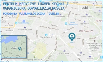 PORADNIA PULMUNOLOGICZNA - CENTRUM MEDYCZNE LUXMED SPÓŁKA Z OGRANICZONĄ ODPOWIEDZIALNOŚCIĄ - KRÓLEWSKA 11,  LUBLIN