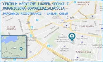 PRACOWNIA FIZJOTERAPII - CHEŁM - CENTRUM MEDYCZNE LUXMED SPÓŁKA Z OGRANICZONĄ ODPOWIEDZIALNOŚCIĄ - PL. KUPIECKI 12,  CHEŁM