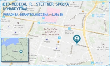 PORADNIA DERMATOLOGICZNA - BIO-MEDICAL R. STETTNER SPÓŁKA KOMANDYTOWA - WETERANÓW 11,  LUBLIN