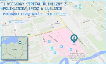 PRACOWNIA FIZJOTERAPII - 1 WOJSKOWY SZPITAL KLINICZNY Z POLIKLINIKĄ SPZOZ W LUBLINIE - TADEUSZA KOŚCIUSZKI 30,  EŁK