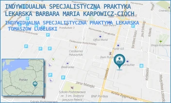 INDYWIDUALNA SPECJALISTYCZNA PRAKTYKA LEKARSKA - INDYWIDUALNA SPECJALISTYCZNA PRAKTYKA LEKARSKA BARBARA MARIA KARPOWICZ-CIOCH - KOPERNIKA 4,  TOMASZÓW LUBELSKI