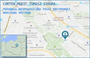PORADNIA NEUROLOGICZNA PASAŻ URSYNOWSKI - CORTEN MEDIC TOMASZ SIKORA - PASAŻ URSYNOWSKI 9,  WARSZAWA URSYNÓW