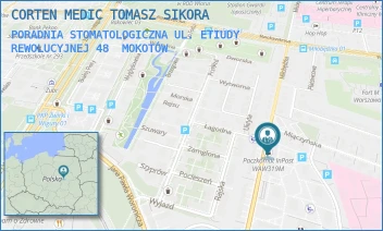 PORADNIA STOMATOLOGICZNA UL. ETIUDY REWOLUCYJNEJ 48 - CORTEN MEDIC TOMASZ SIKORA - ETIUDY REWOLUCYJNEJ 48,  MOKOTÓW