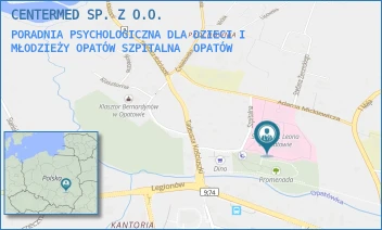 PORADNIA PSYCHOLOGICZNA DLA DZIECI I MŁODZIEŻY OPATÓW SZPITALNA - CENTERMED SP. Z O.O. - SZPITALNA 4,  OPATÓW
