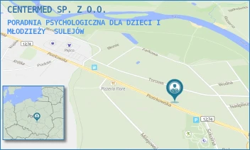PORADNIA PSYCHOLOGICZNA DLA DZIECI I MŁODZIEŻY - CENTERMED SP. Z O.O. - UL. PIOTRKOWSKA 26/30,  SULEJÓW