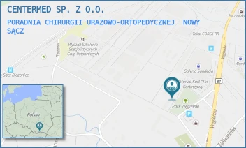 PORADNIA CHIRURGII URAZOWO-ORTOPEDYCZNEJ - CENTERMED SP. Z O.O. - UL. WĘGIERSKA 188,  NOWY SĄCZ