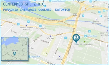 PORADNIA CHIRURGII OGÓLNEJ - CENTERMED SP. Z O.O. - UL. FELIKSA BOCHEŃSKIEGO 38A,  KATOWICE